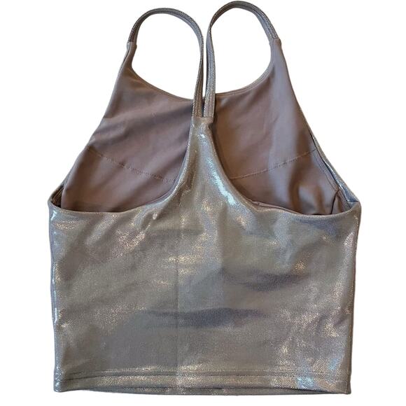 Old Navy Active Powersoft Champagne Sparkle Sports Bra Womens Size XS - Picture 6 of 6